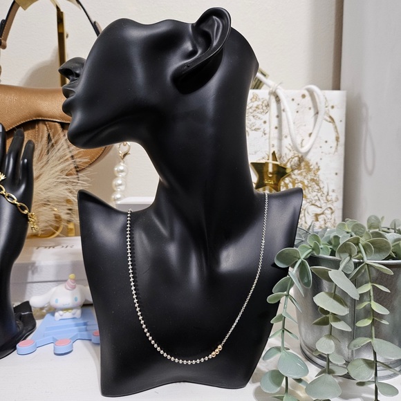 Tiffany & Co. Mixed Bead Chain 18K Gold and Sterling Silver Adjustable Necklace - Picture 4 of 5